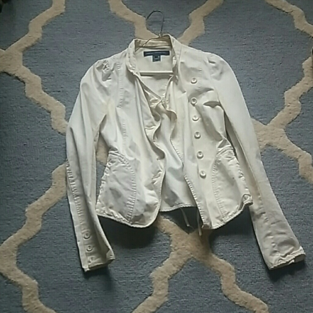 🗽Fcuk khaki off white circus blazer